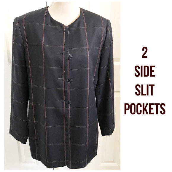 Nygard, Colored Striped Pure Wool Blazer/Jacket - Picture 2 of 11